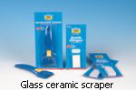 Glass ceramic scraper